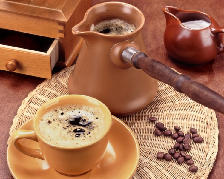 Варка кофе в турке