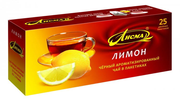 Чай Лисма с ароматом лимона