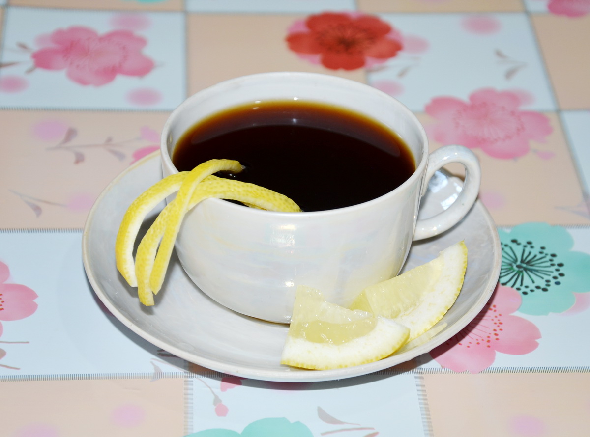 Кофе с цедрой лимона