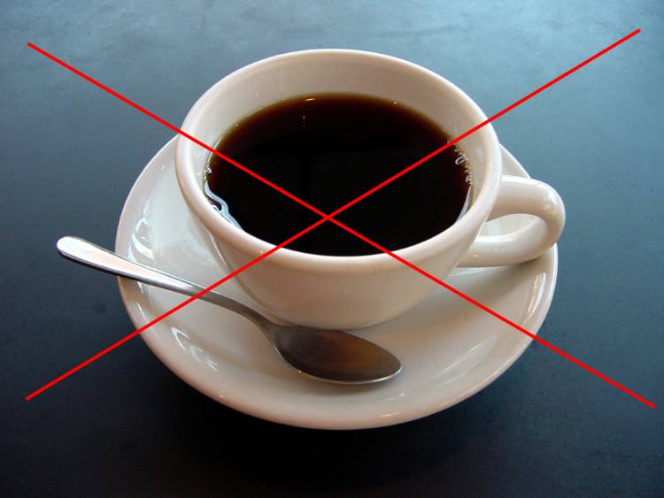 Кофе нельзя